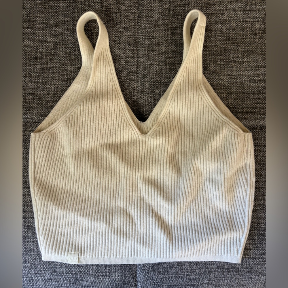 Lululemon Ribbed Knit Cropped Tank - Picture 2 of 2